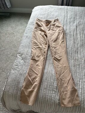 Nasty Gal Beige Wide-Leg Pants